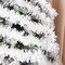 White Metallic Garland with Snowflake - Christmas Tinsel Garland